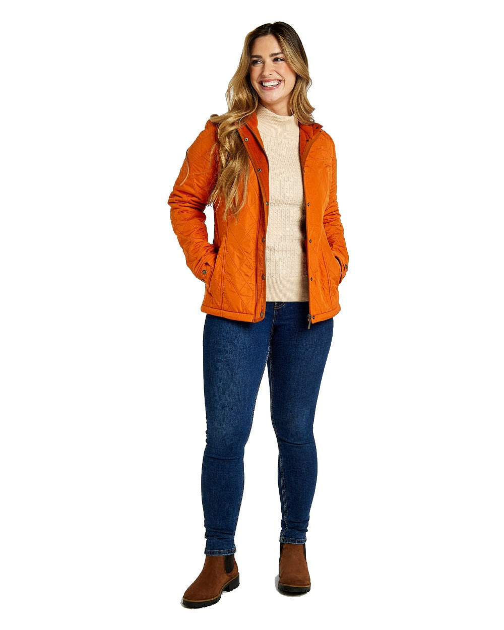 Dubarry Camlodge Quilted Jacket in Cayenne 