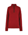 Dubarry Morrisey Zip Neck Sweater in Cardinal #colour_cardinal