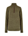  Dubarry Morrisey Zip Neck Sweater in Dusky Green #colour_dusky-green