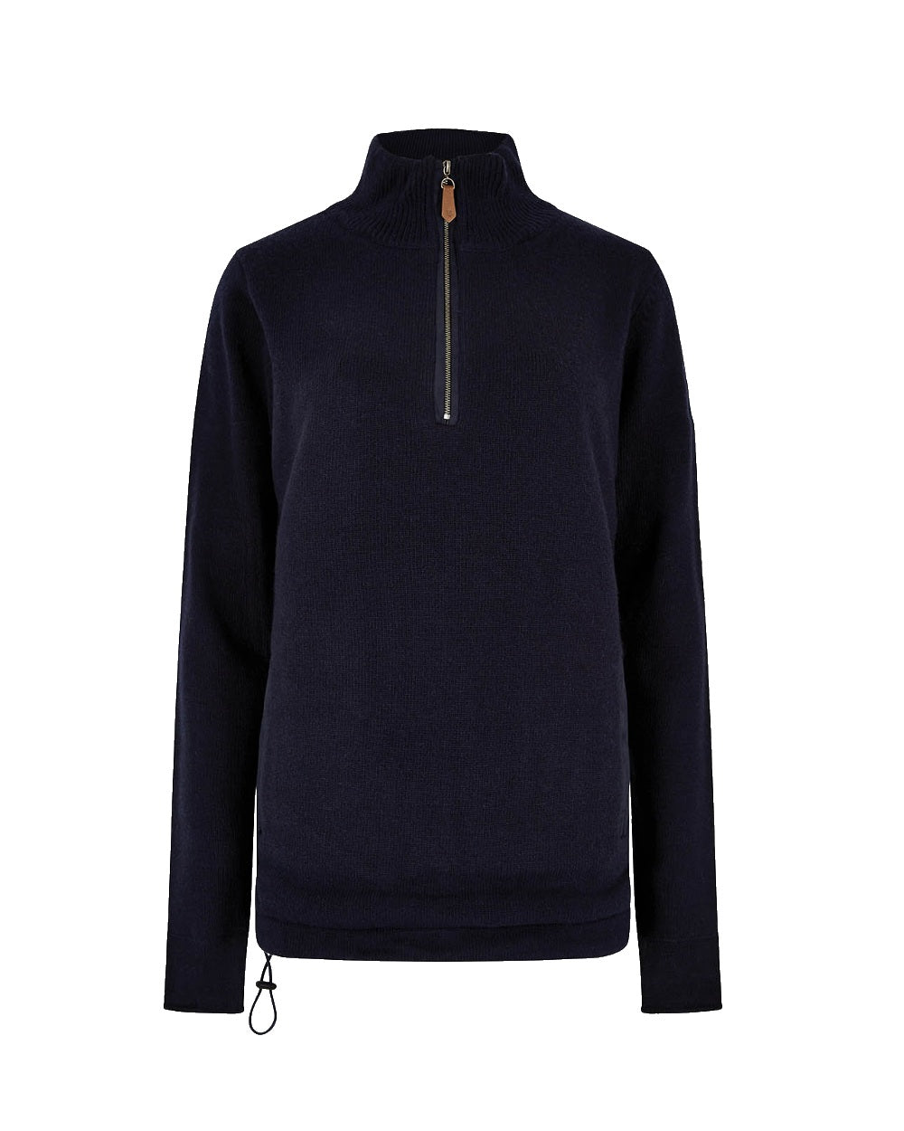 Dubarry Morrisey Zip Neck Sweater in Navy