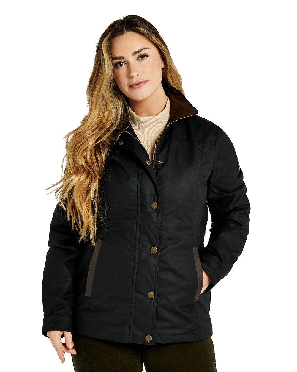 Dubarry Mountrath Waxed Jacket in Black