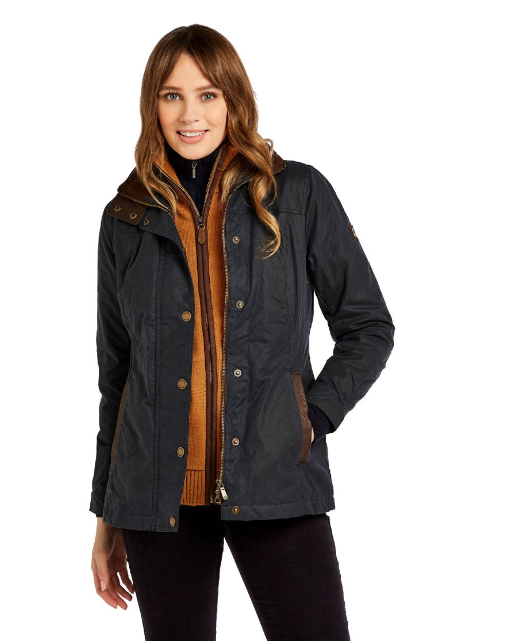 Dubarry Mountrath Waxed Jacket in Navy