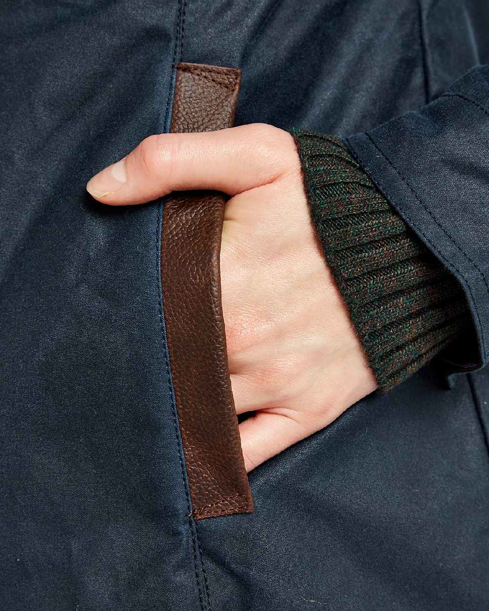 Dubarry Mountrath Waxed Jacket in Ocean Blue