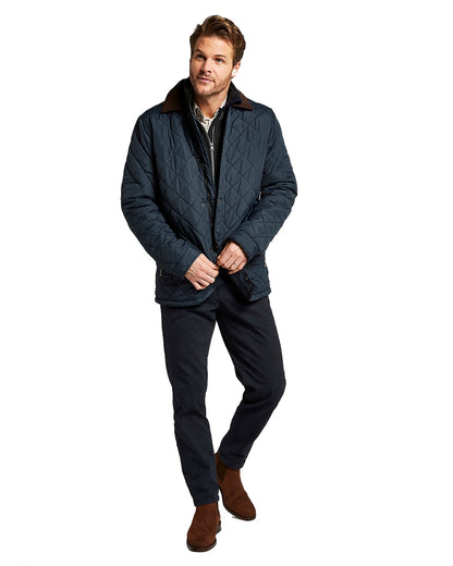 Dubarry Mountusher Quilted Jacket in Navy 