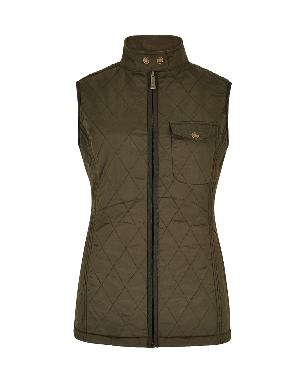 Dubarry Rathdown Quilted Gilet in Olive