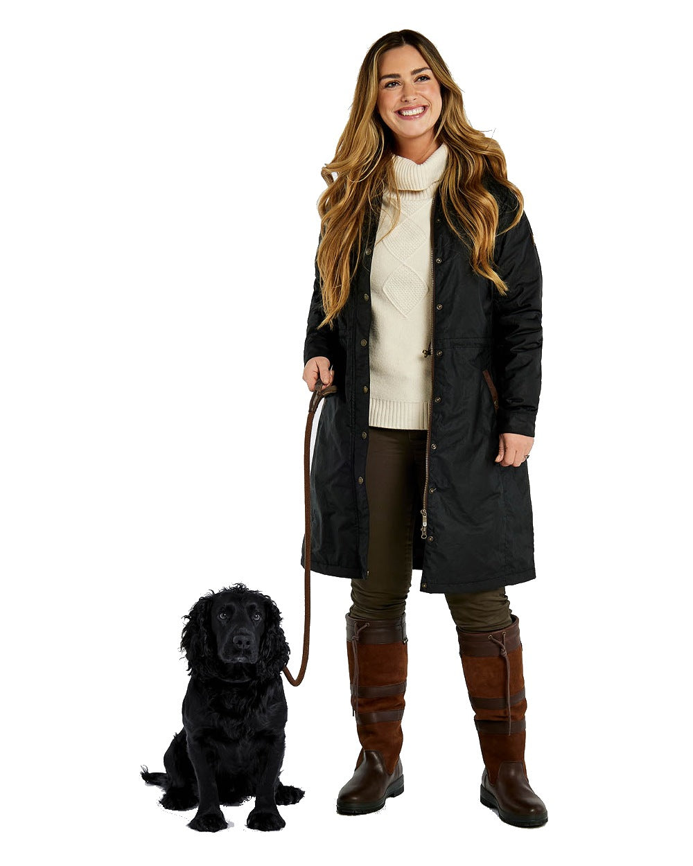 Dubarry Redington Wax Coat in Black