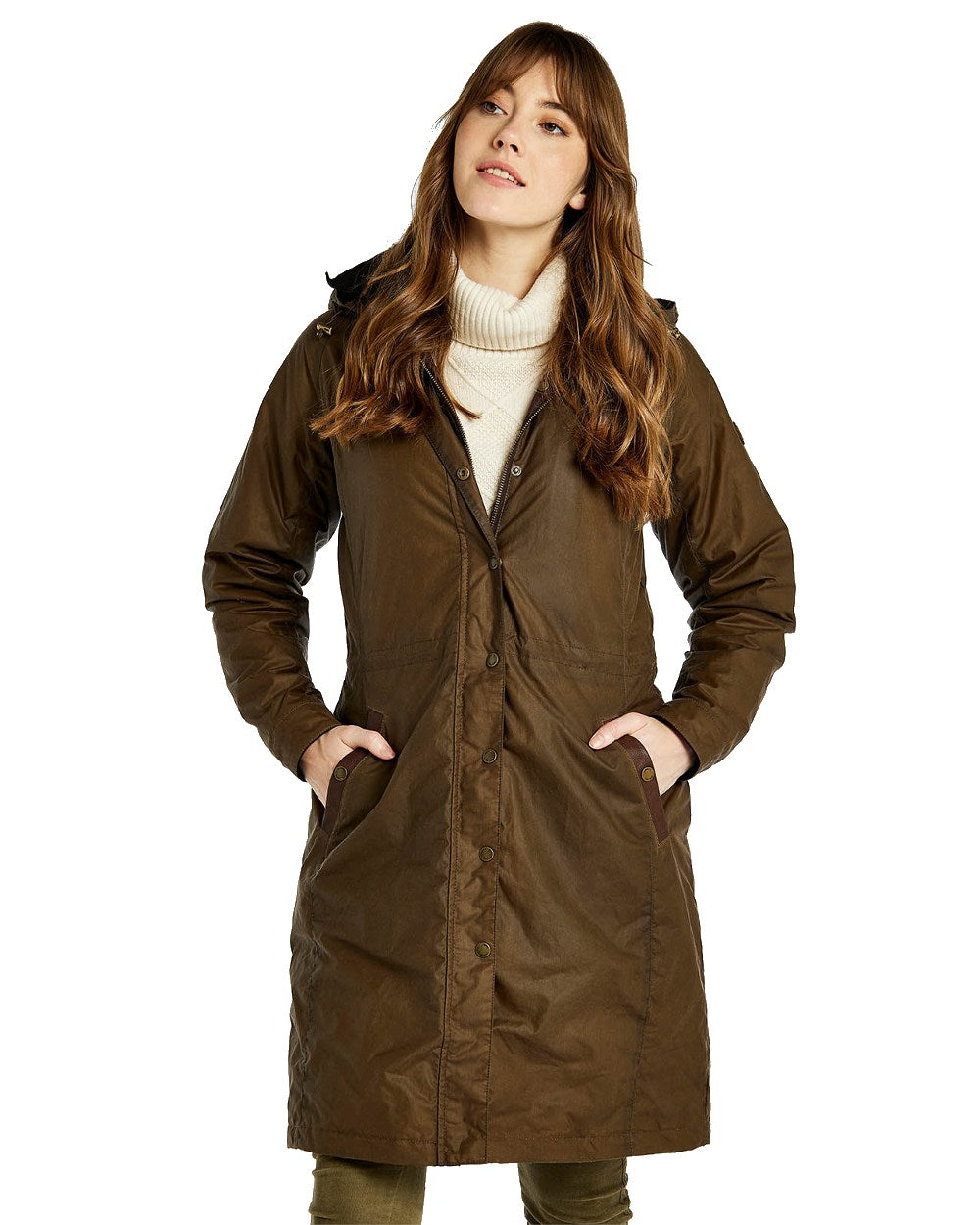 Dubarry Redington Wax Coat in Ginger