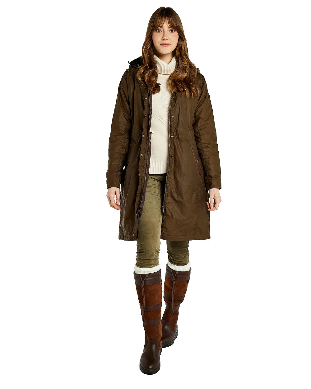 Dubarry Redington Wax Coat in Ginger