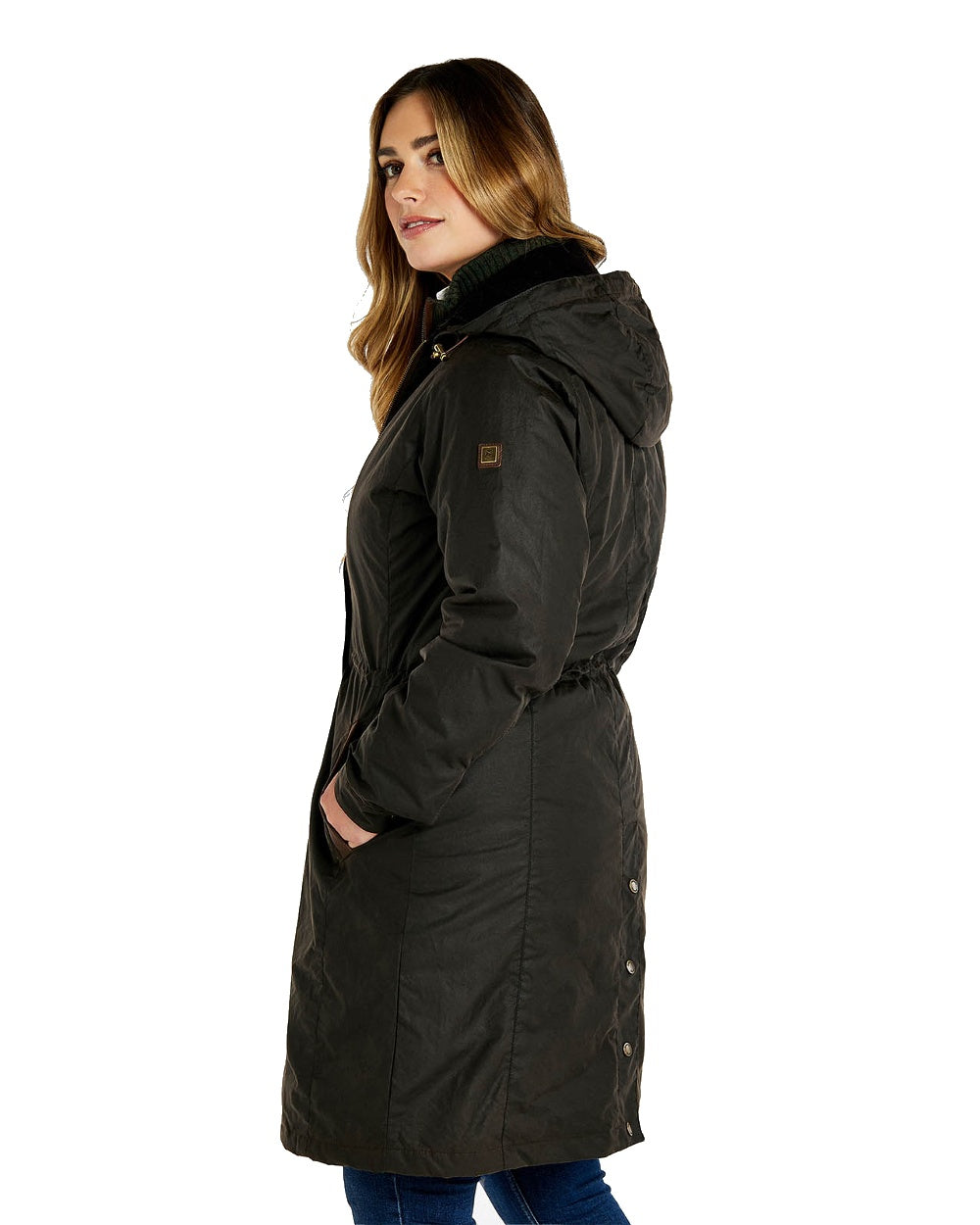 Dubarry Redington Wax Coat in Verdigris