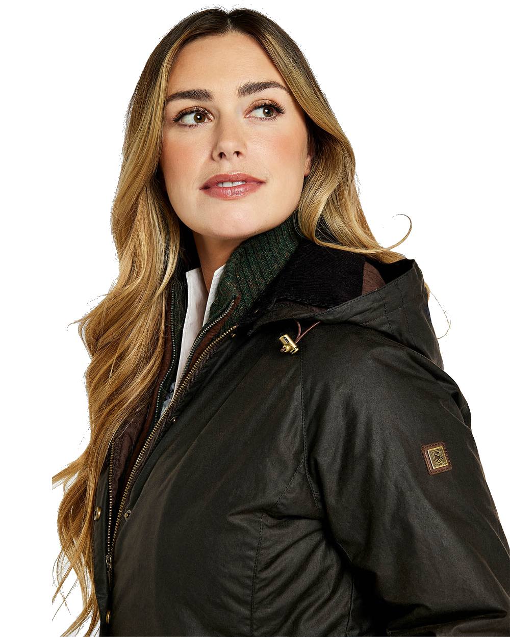 Dubarry Redington Wax Coat in Verdigris
