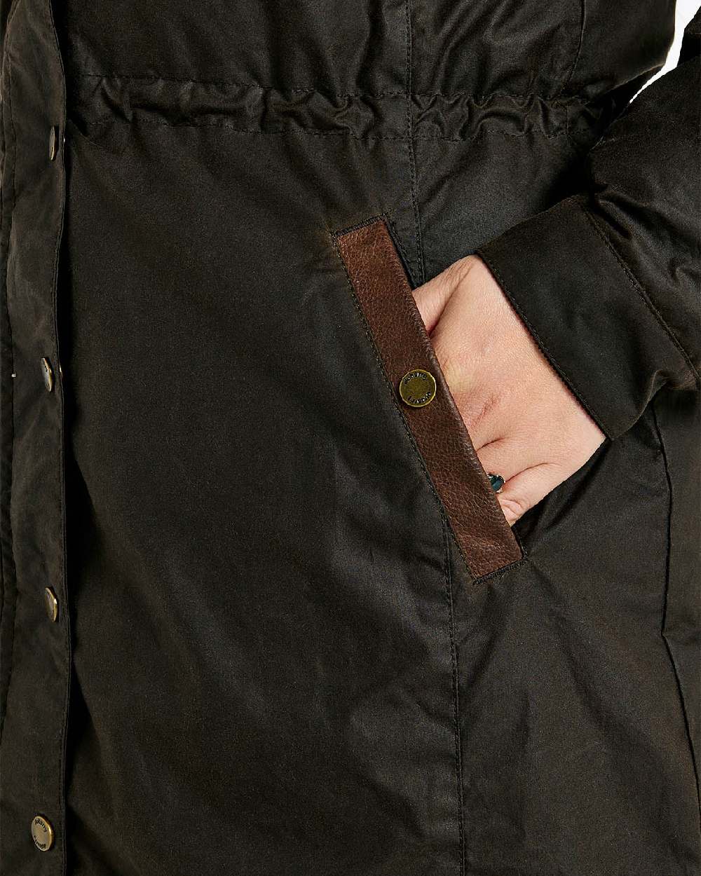 Dubarry Redington Wax Coat in Verdigris