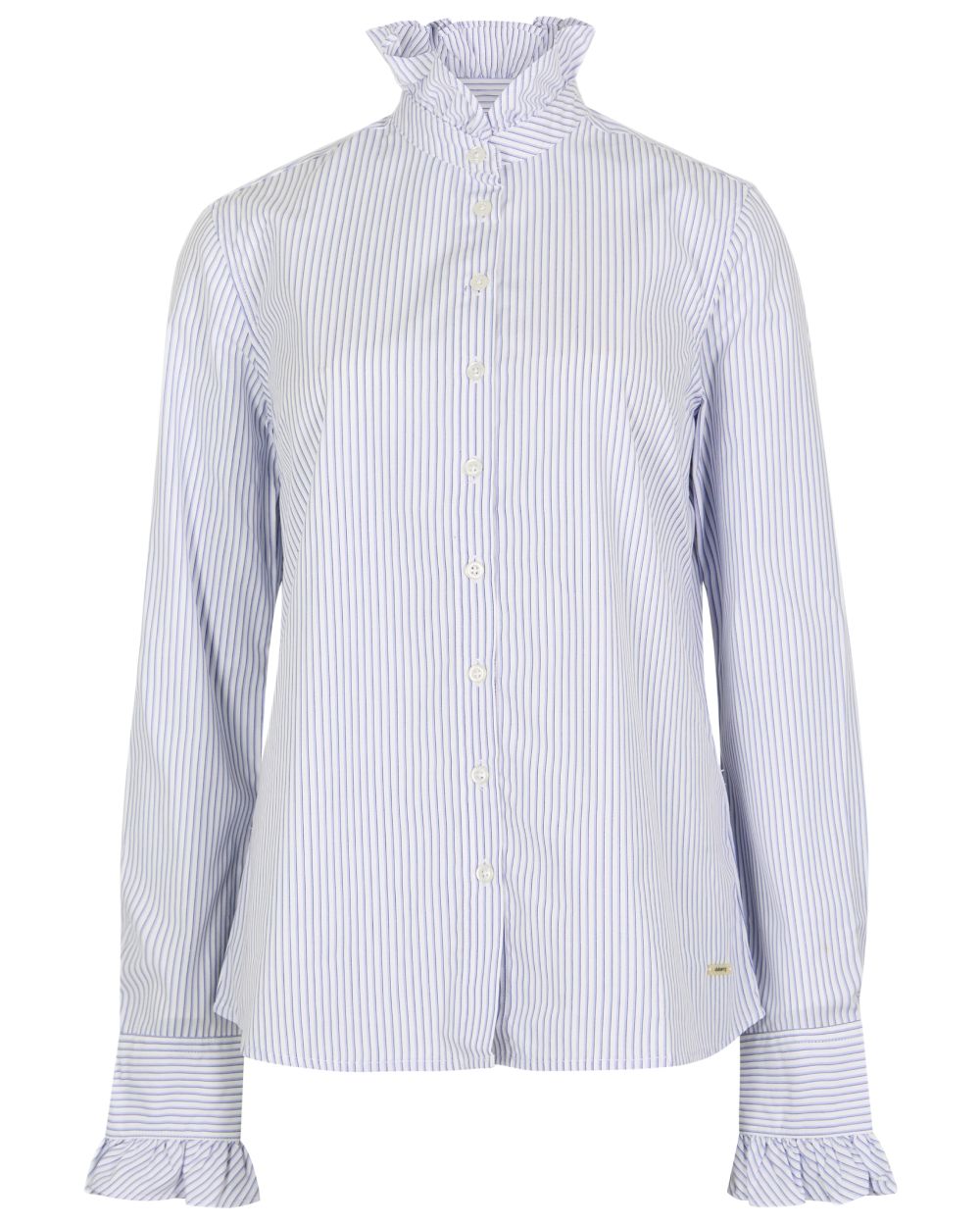 Blue Multi coloured Dubarry Womens Wisteria Stripe Shirt on white background