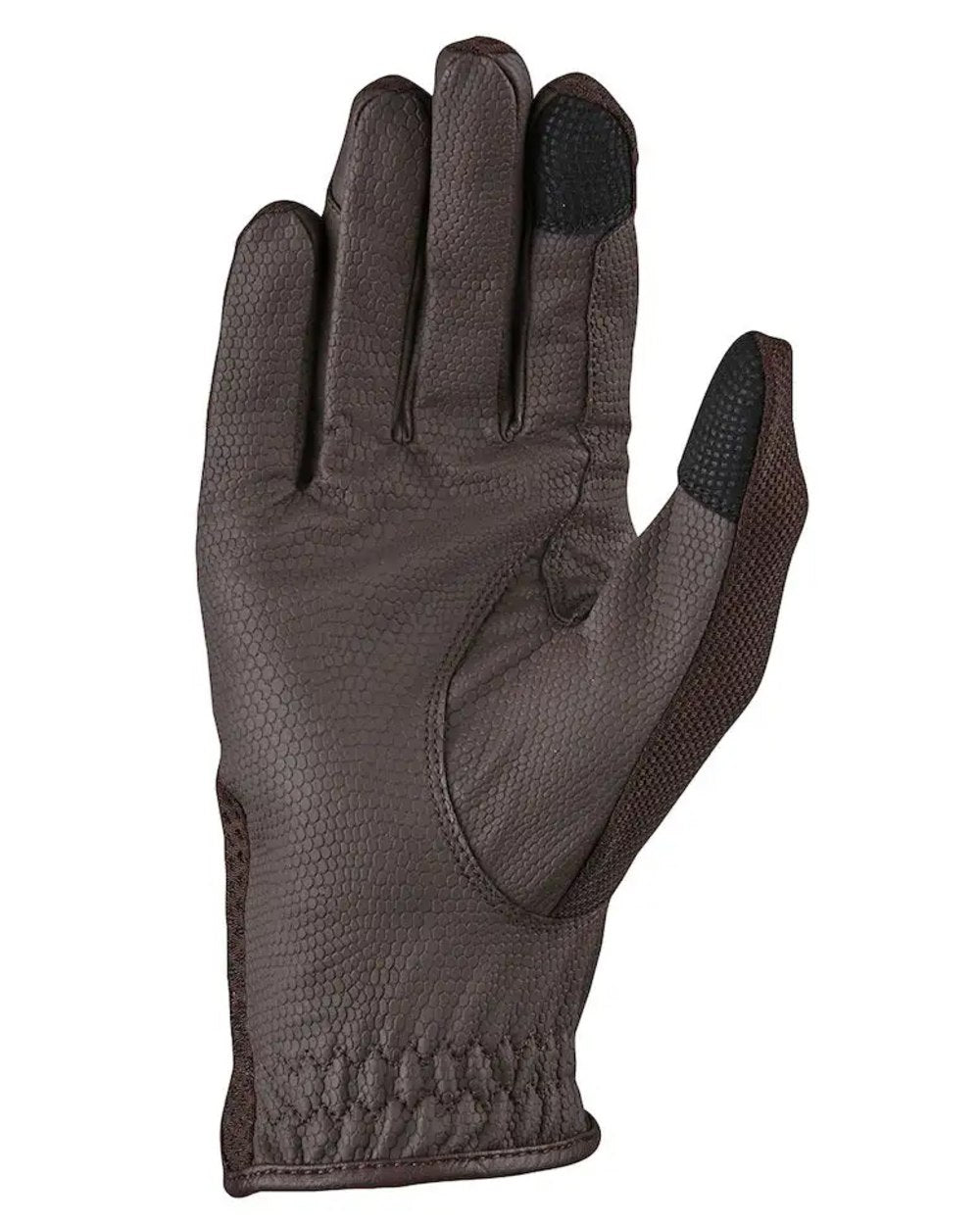 Chocolate Coloured Dublin Airflow Honeycomb Gloves on white background