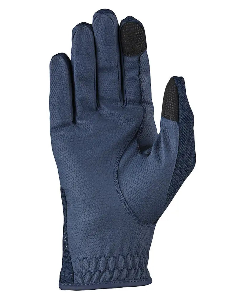 Navy Coloured Dublin Airflow Honeycomb Gloves on white background