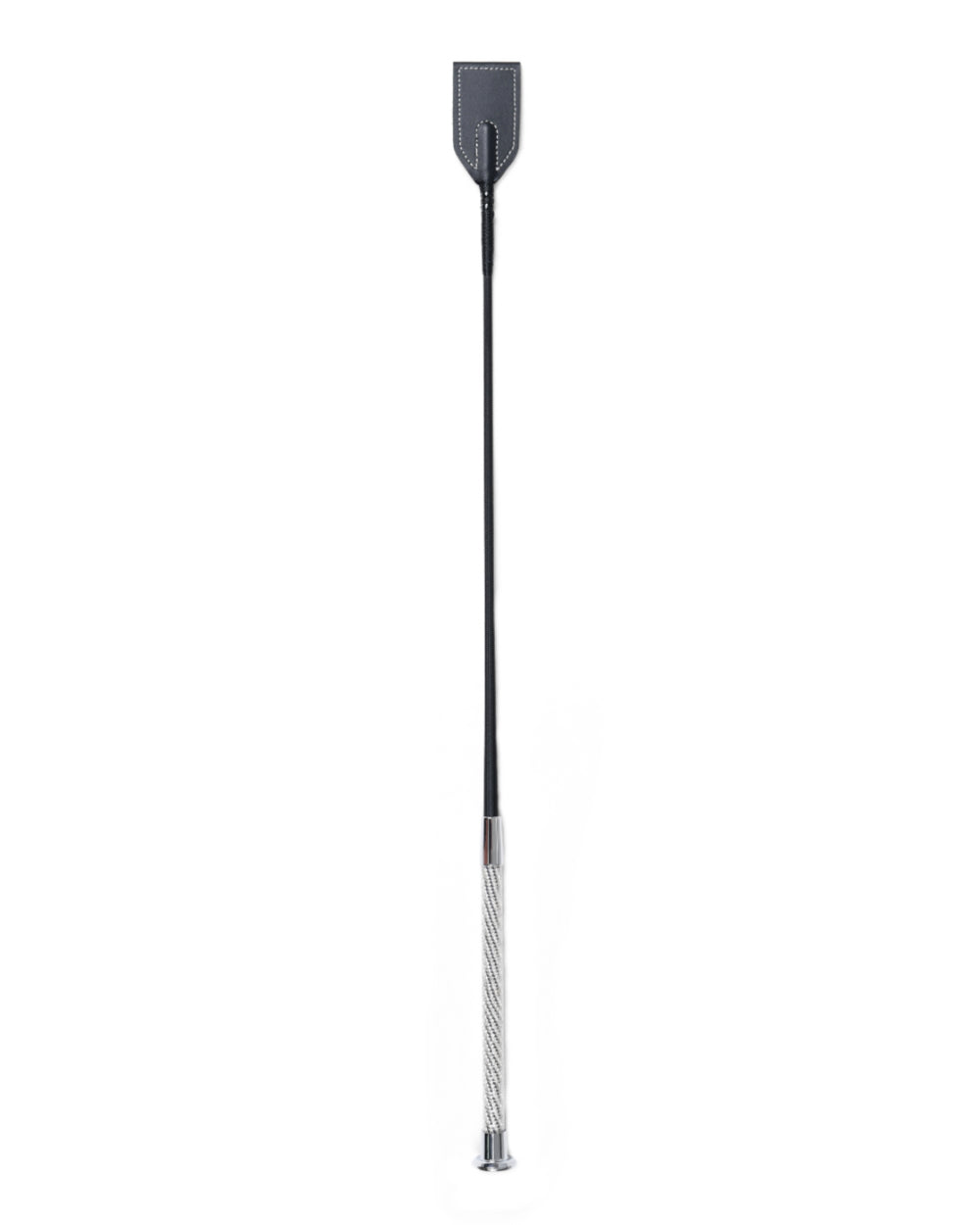 Black Coloured Dublin Crystal Handle Crop II on white background