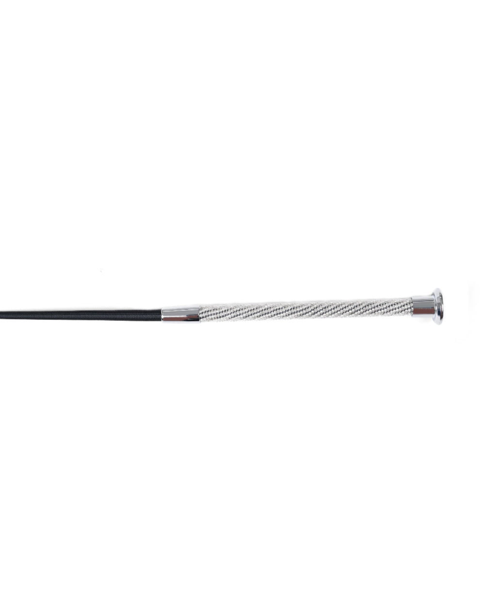 Black Coloured Dublin Crystal Handle Crop II on white background