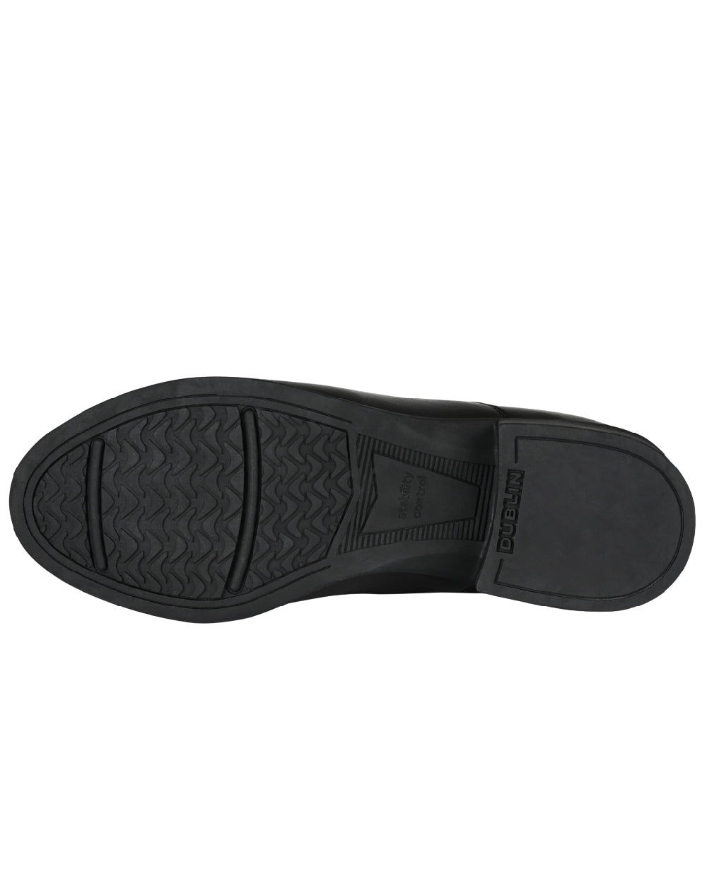 Black Coloured Dublin Foundation Zip Paddock Boots II on white background