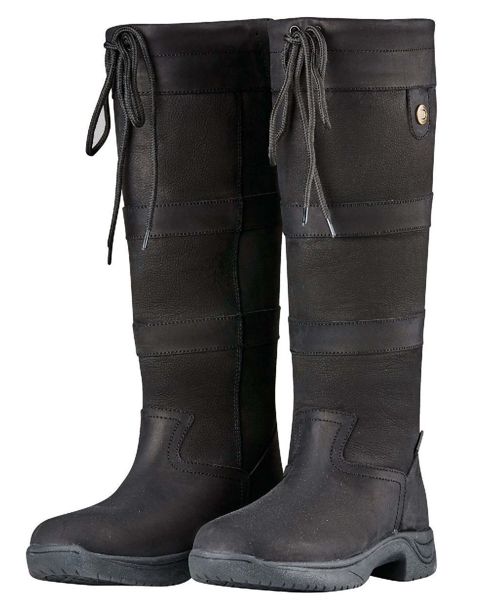 Black coloured Dublin River Boots III on white background