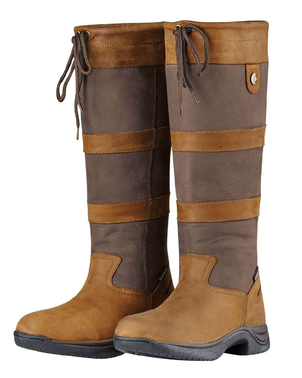 Dark Brown coloured Dublin River Boots III on white background