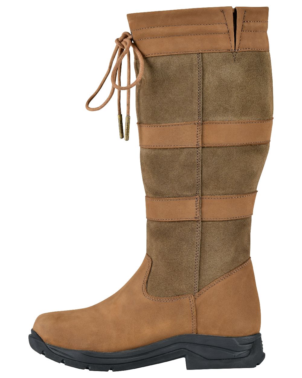 Dark Brown Coloured Dublin River Boots IV on white background