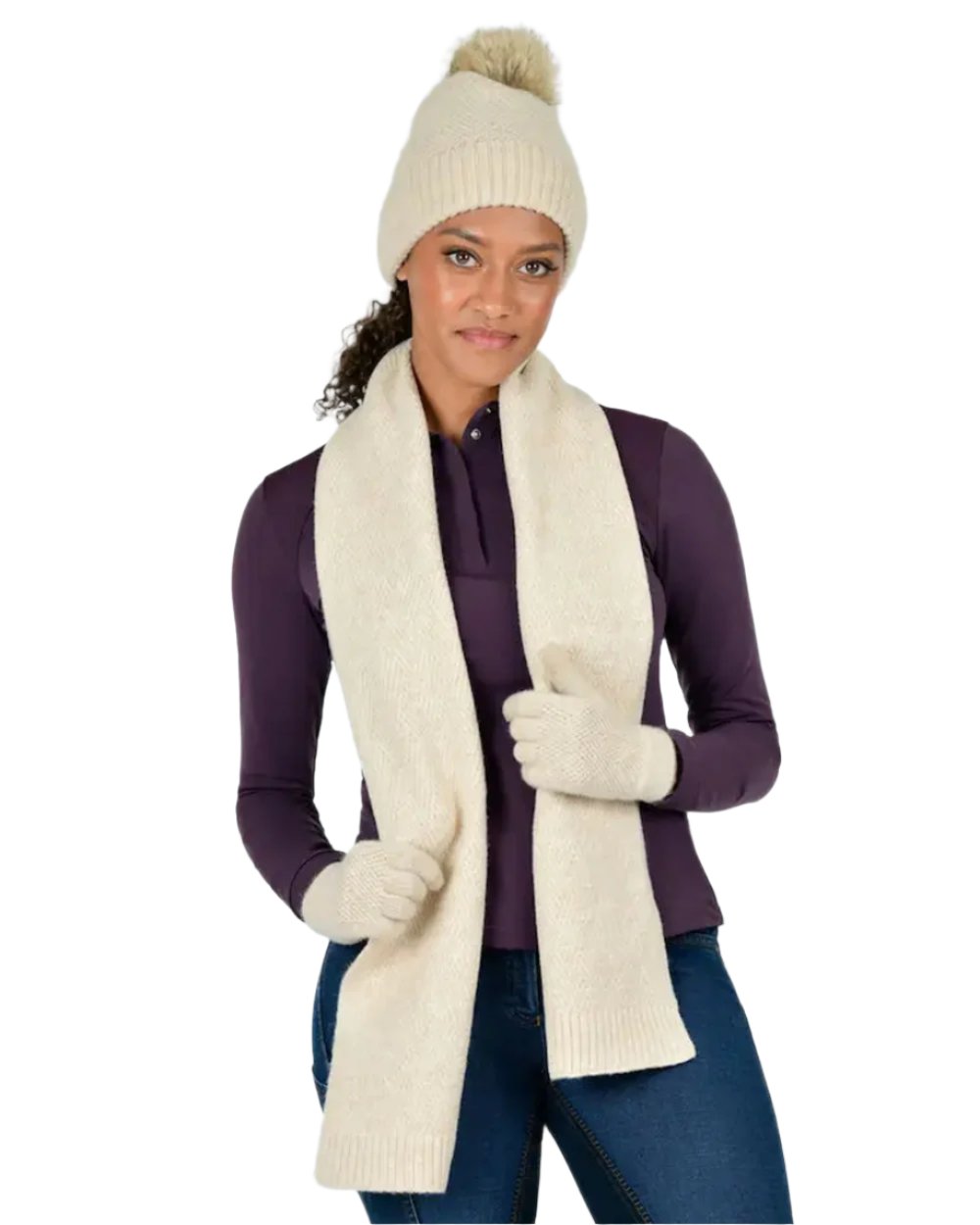 Beige Marle coloured Dublin Winter Warmer Pack on white background