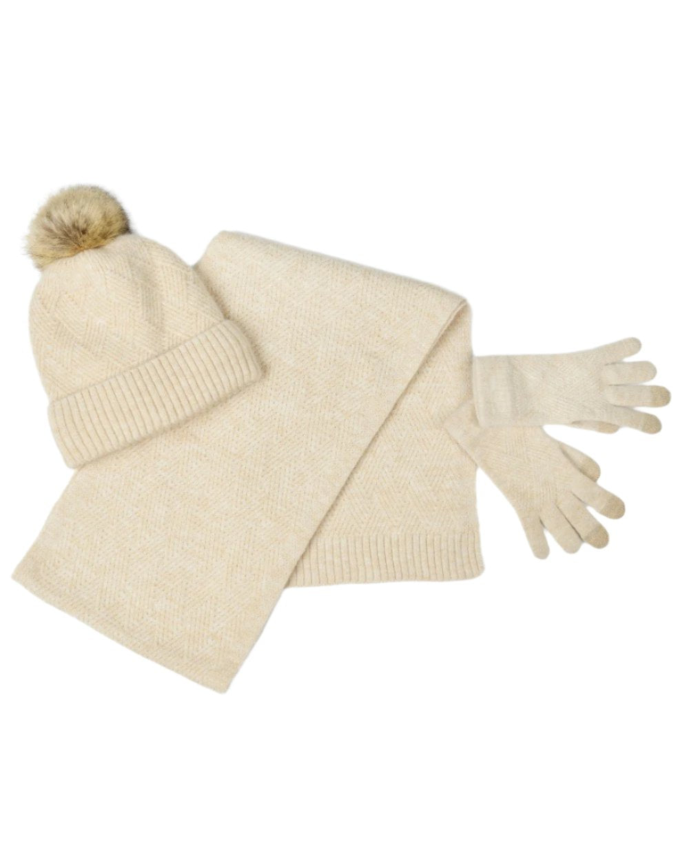 Beige Marle coloured Dublin Winter Warmer Pack on white background