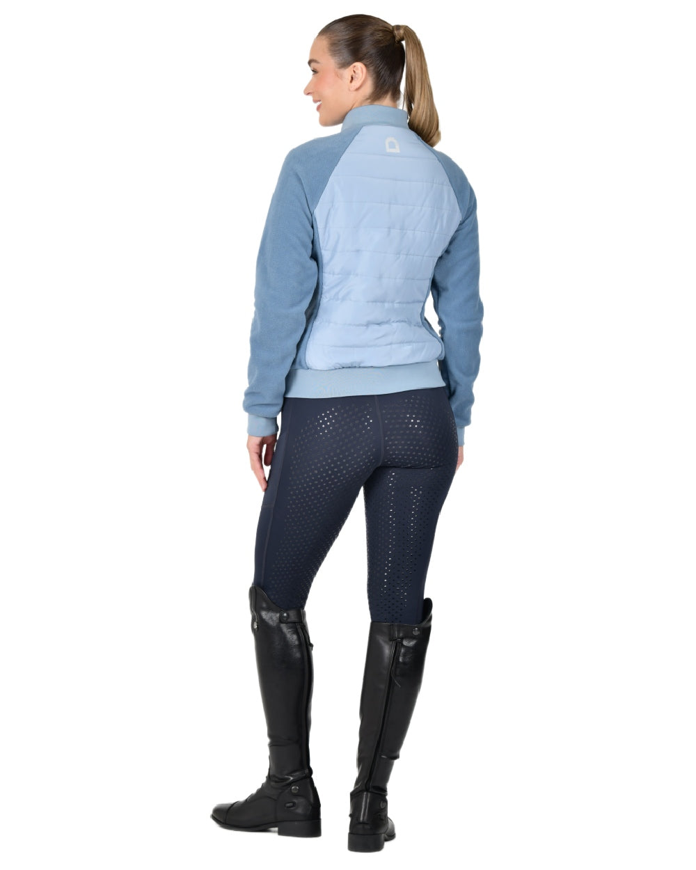 Blue Fog coloured Dublin Womens Insulated Hybrid Jacket on white background
