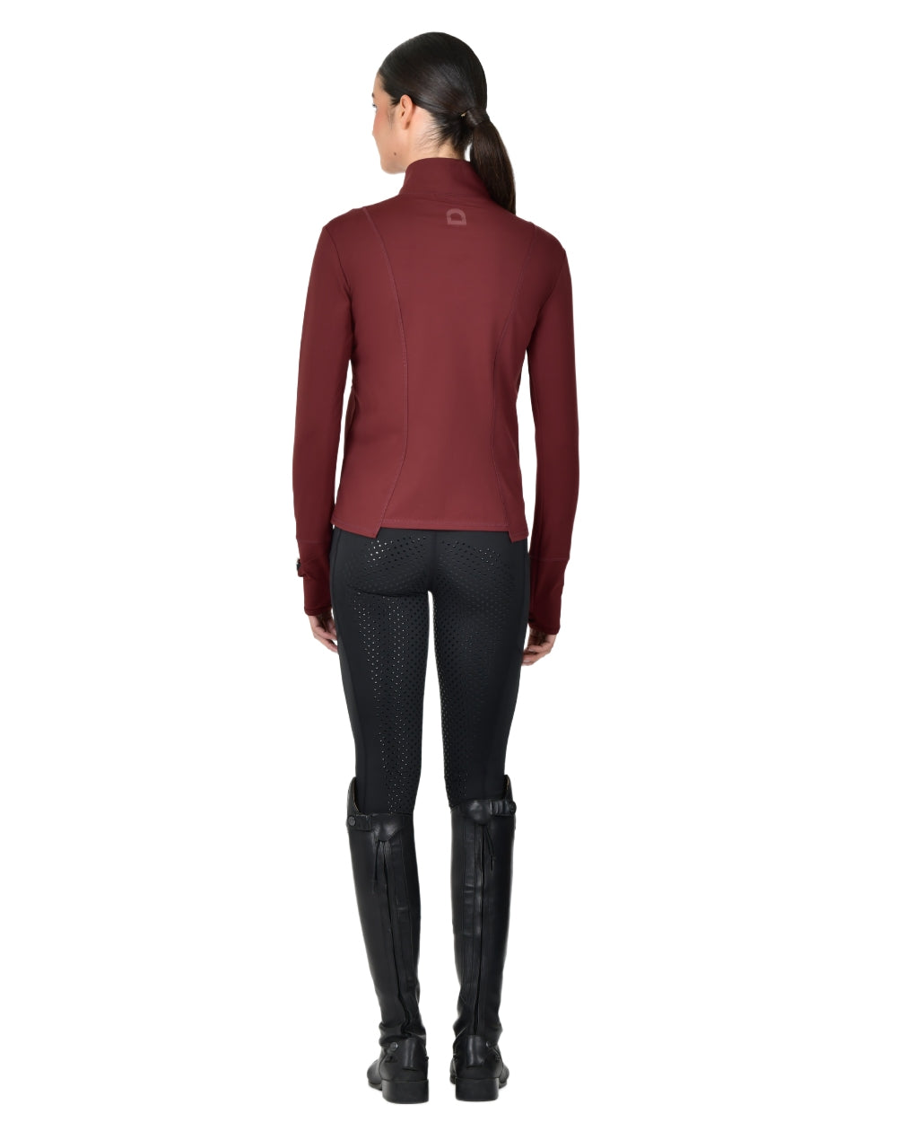 Cabernet coloured Dublin Womens Versatile Fitted Zip Through Jacket on white background