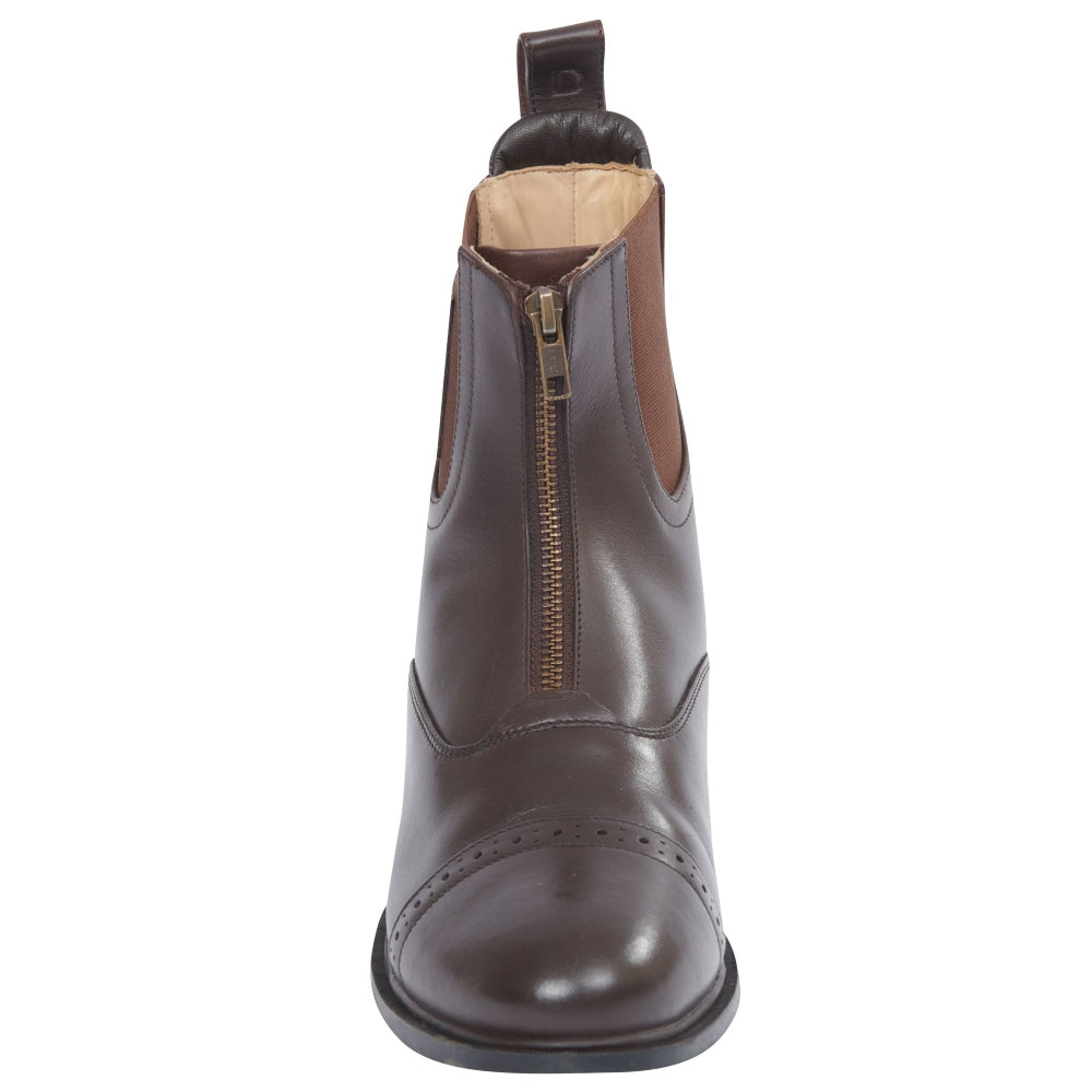 Dublin Evolution Zip Front Paddock Boots in Brown 