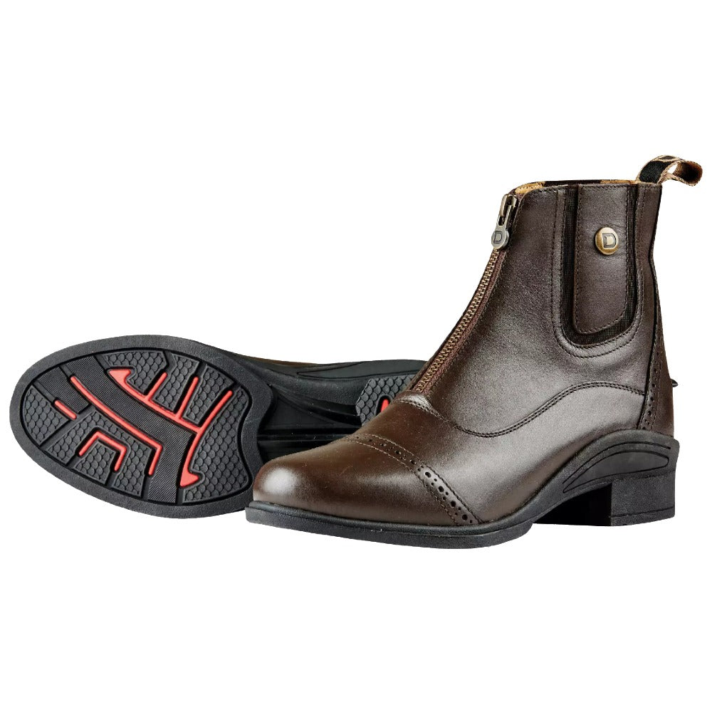 Dublin Rapture Zip Paddock Boots in Brown