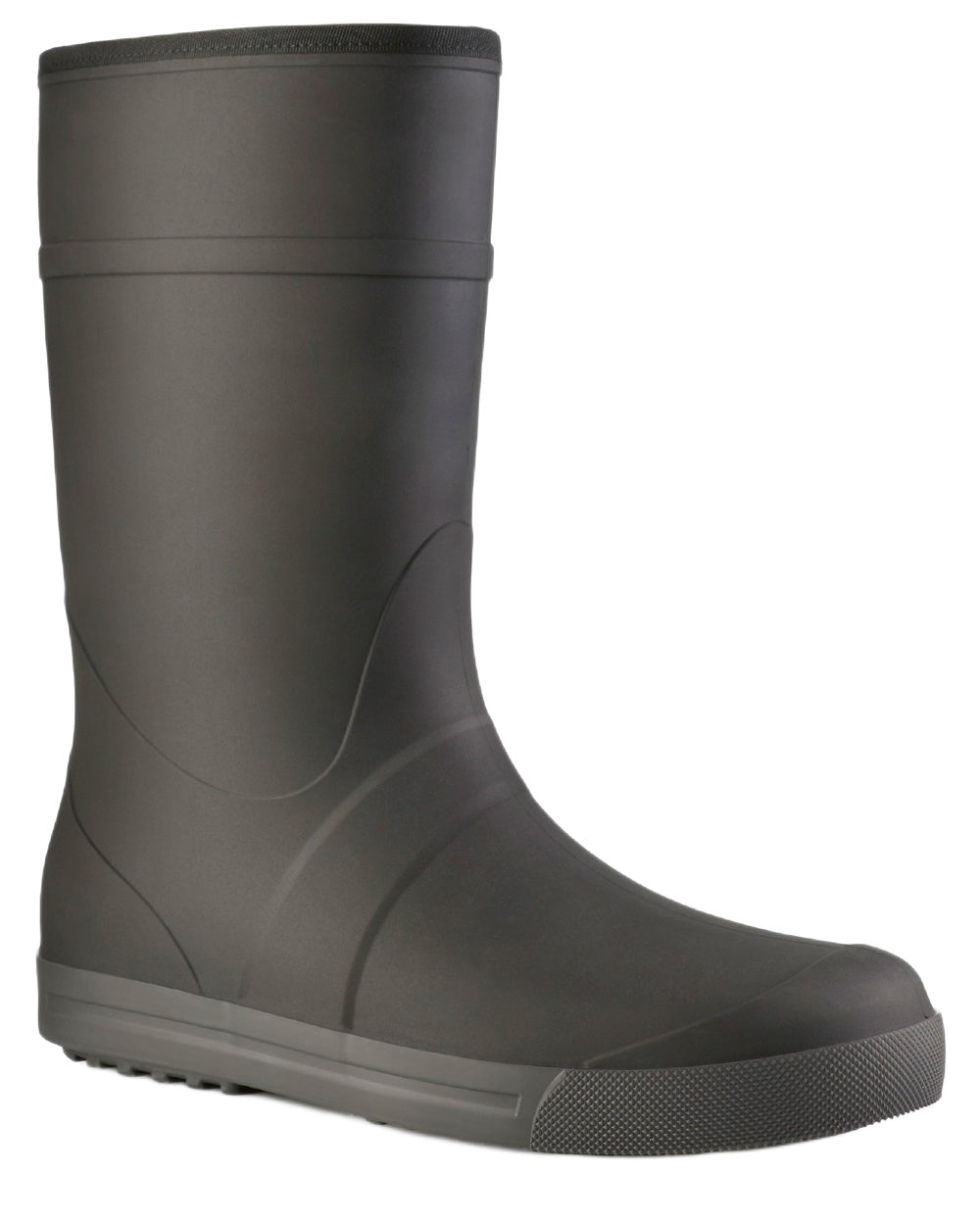 Black coloured Dunlop Womens Amsterdammer Wellingtons on white background