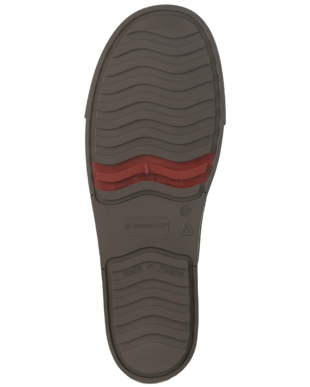 Burgundy coloured Dunlop Womens Amsterdammer Wellingtons on white background