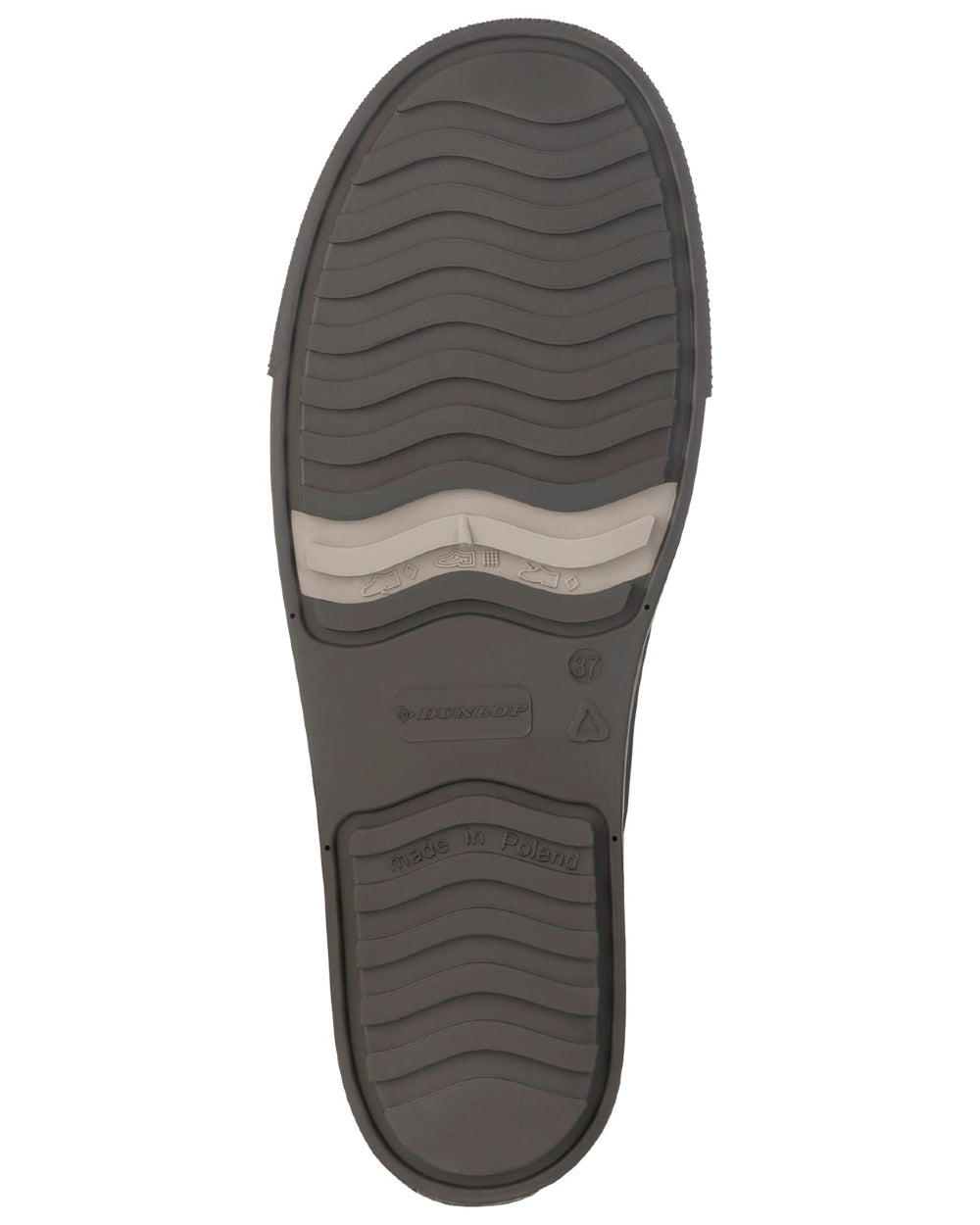 Grey coloured Dunlop Womens Amsterdammer Wellingtons on white background