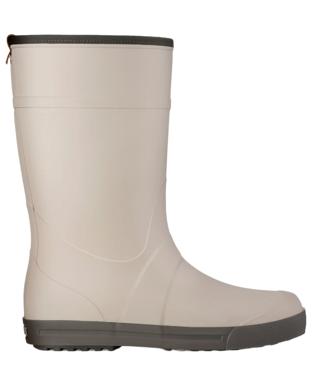 Grey coloured Dunlop Womens Amsterdammer Wellingtons on white background