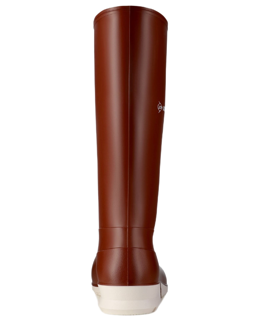 Burgundy White coloured Dunlop Sport Wellingtons on white background