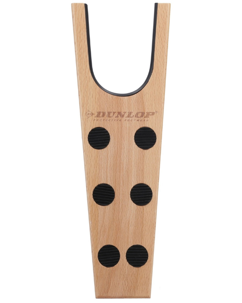 Brown coloured Dunlop Wooden Boot Jack on white background