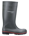 Green coloured Dunlop Acifort Heavy Duty Full Safety Wellingtons on white background #colour_green