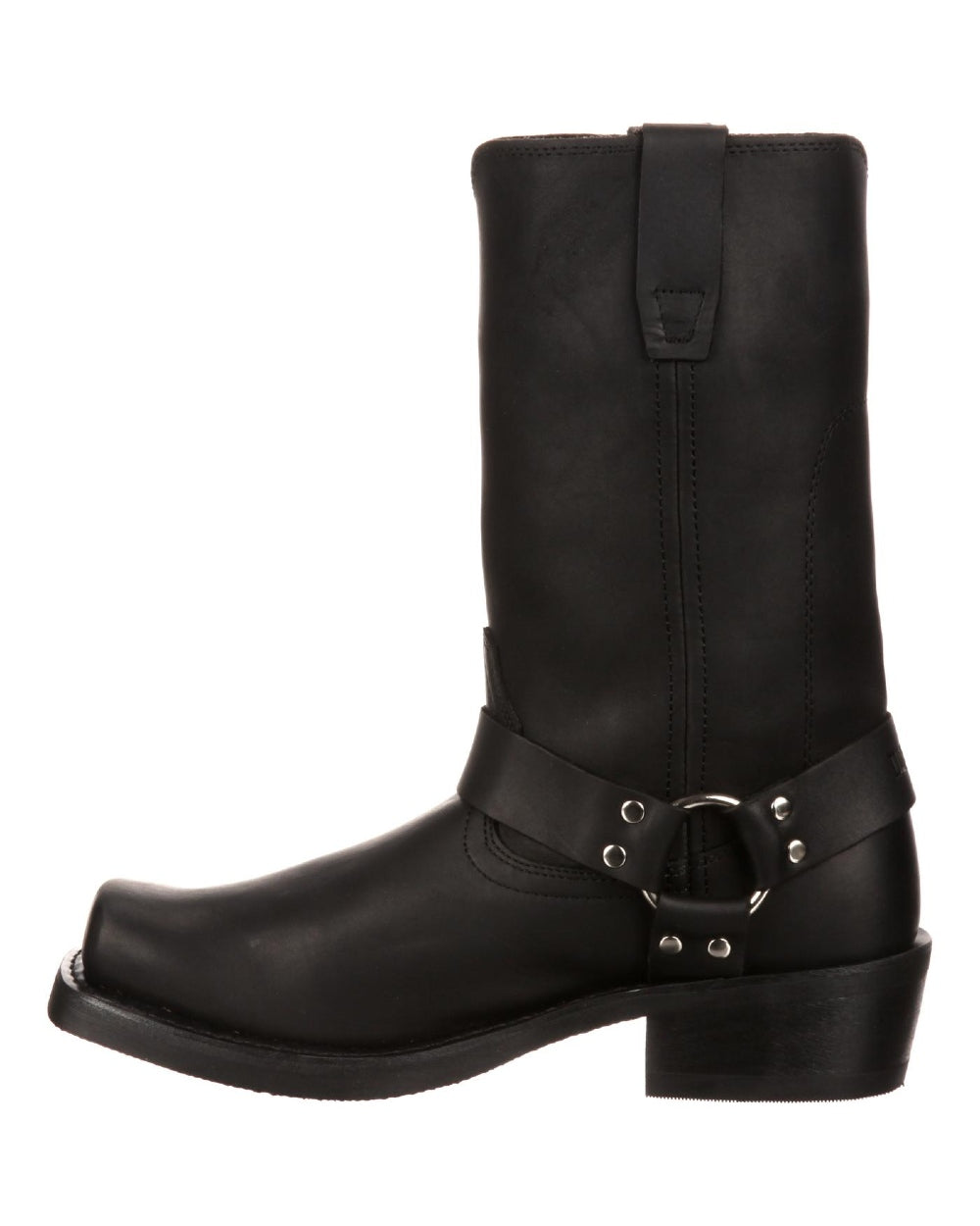 Black coloured Durango Mens Harness Boots on white background