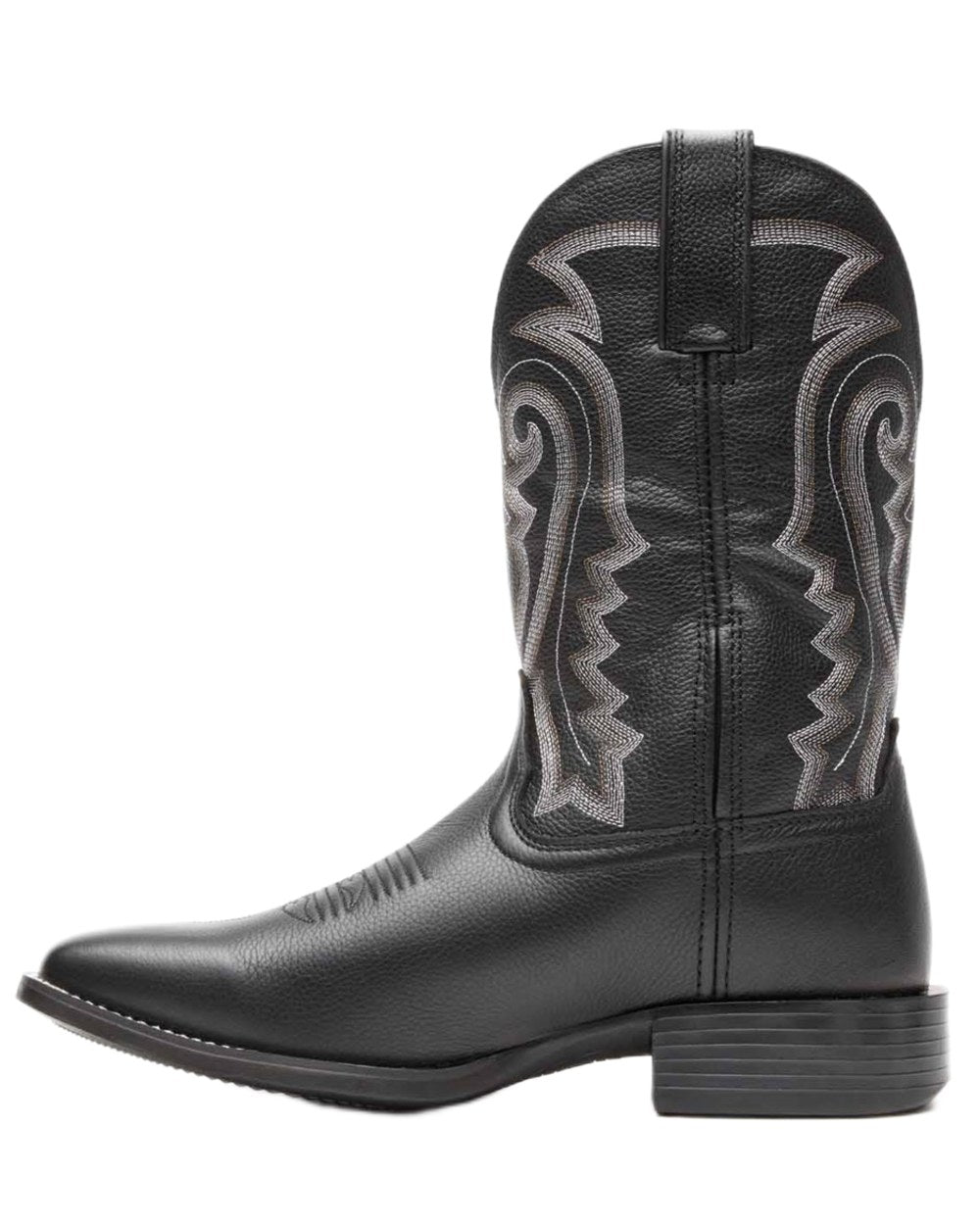 Black coloured Durango Mens Westward Western Cowboy Boots on white background