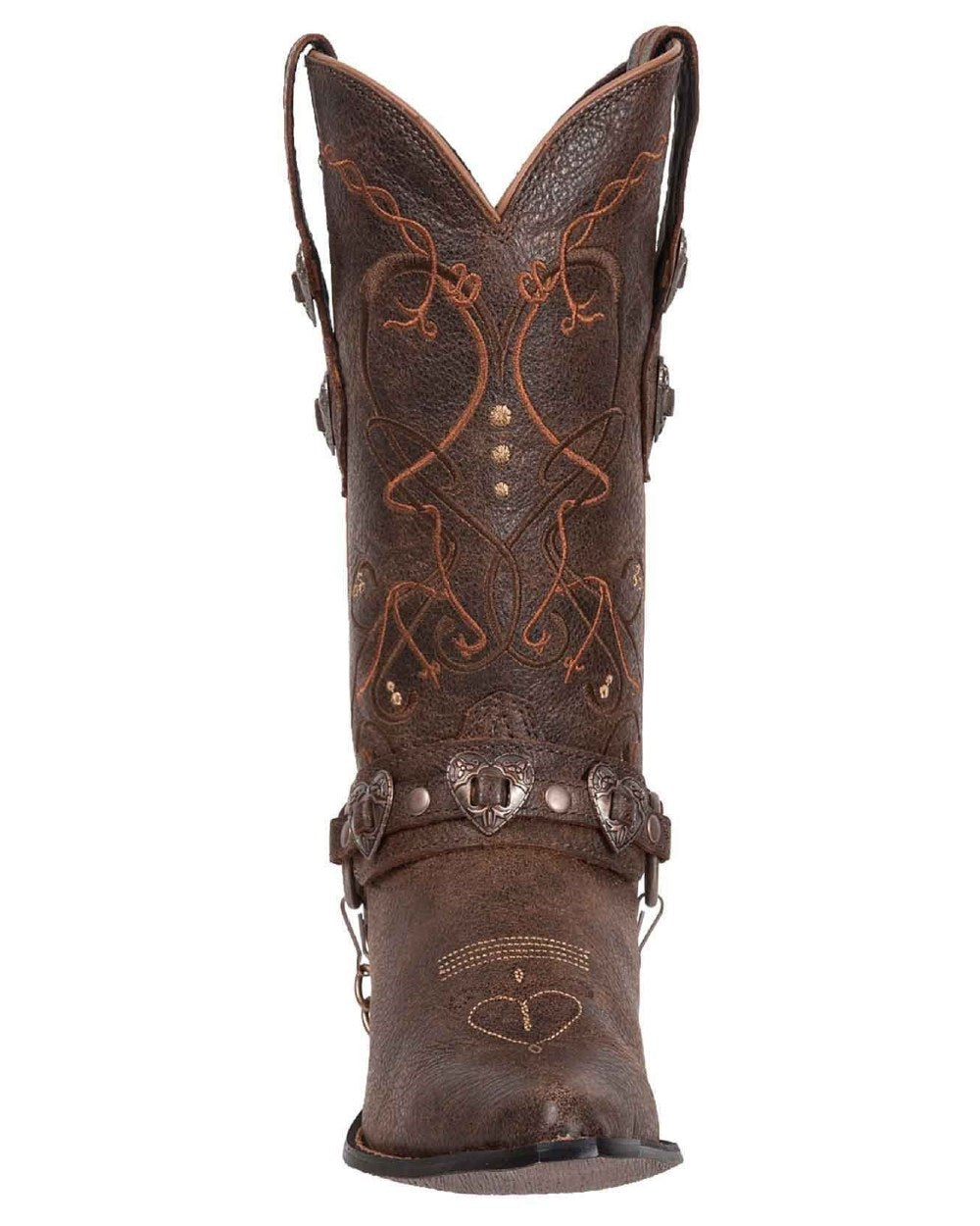 Dusk To Dawn coloured Durango Womens Crush Heartbreaker Mid Boots on white background