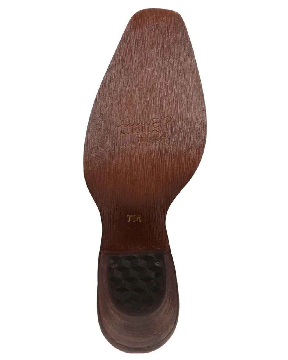 Distressed Cognac coloured Durango Womens Crush Western Fashion Booties on white background