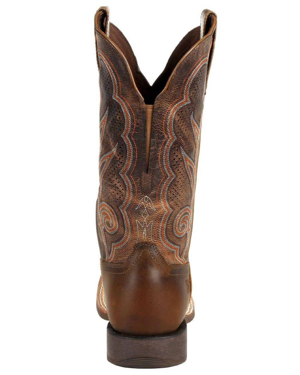 Distressed Cognac coloured Durango Womens Rebel Pro Western Boots on white background