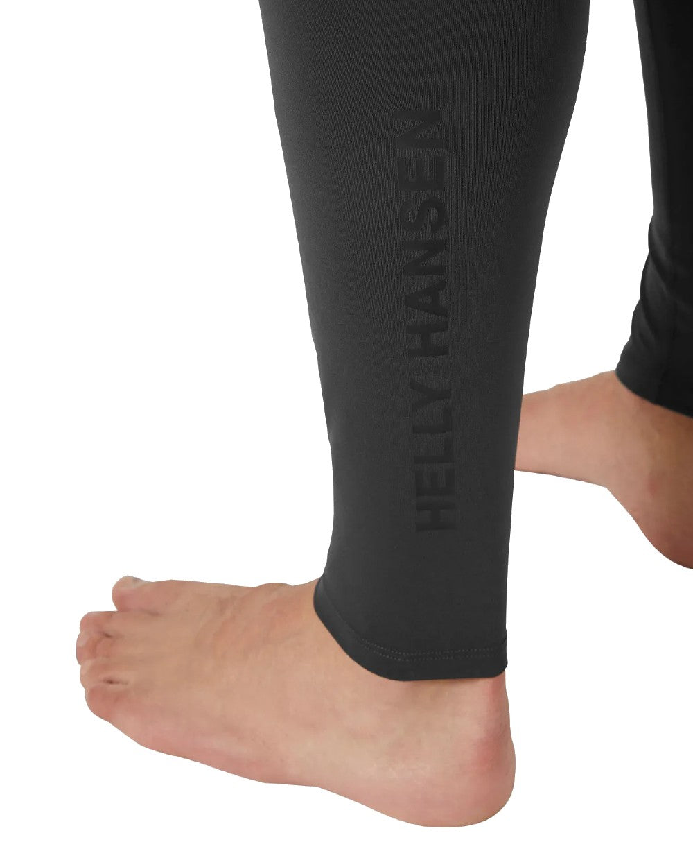 Ebony coloured Helly Hansen Mens Deck Tough Sailing Tights on white background 