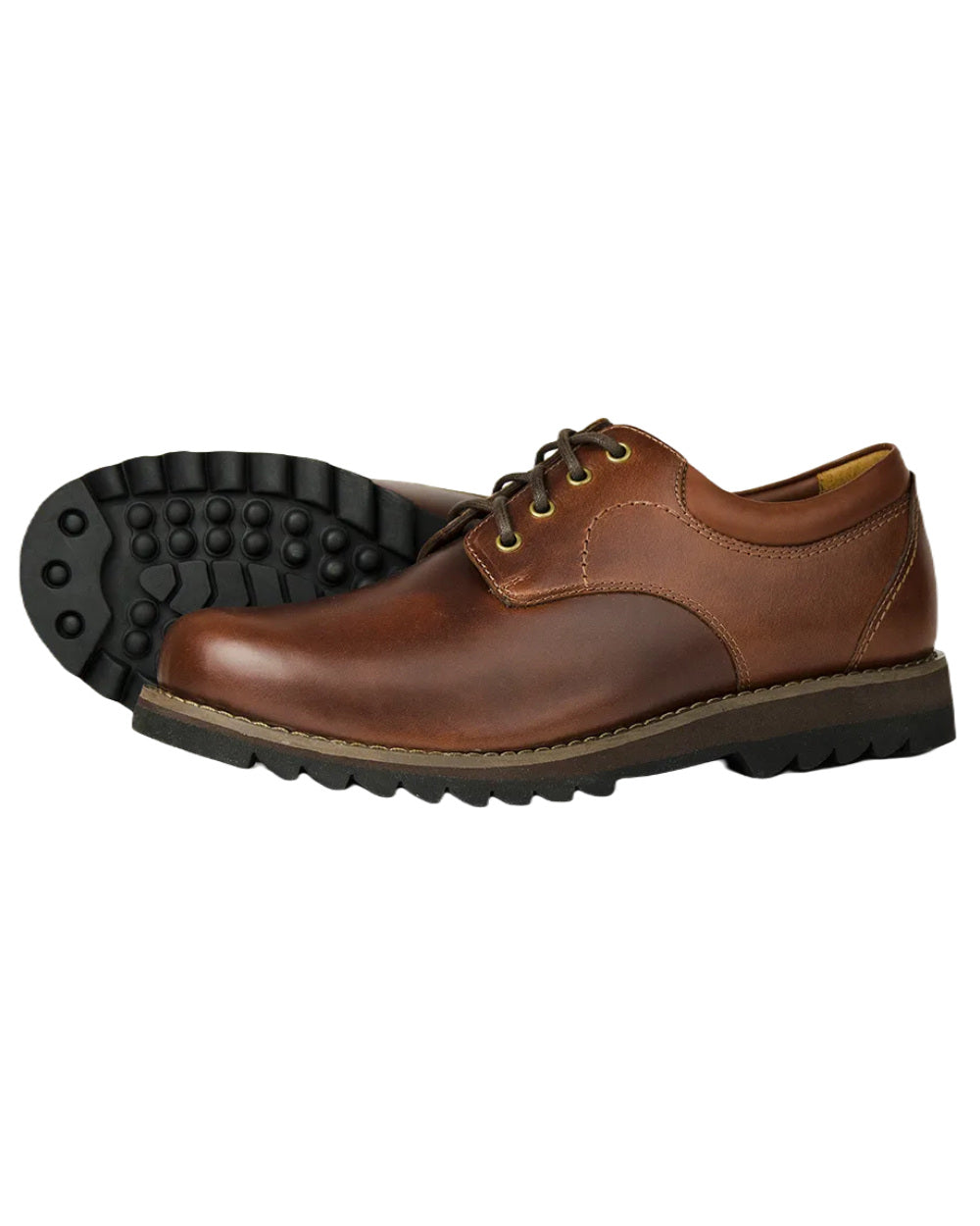 Elk Coloured Orca Bay Bilbury Mens Country Shoes On A White Background