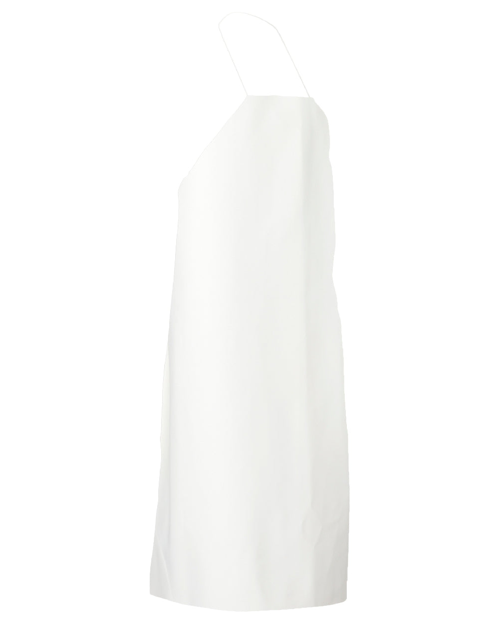 White Coloured Elka Apron With string on white background