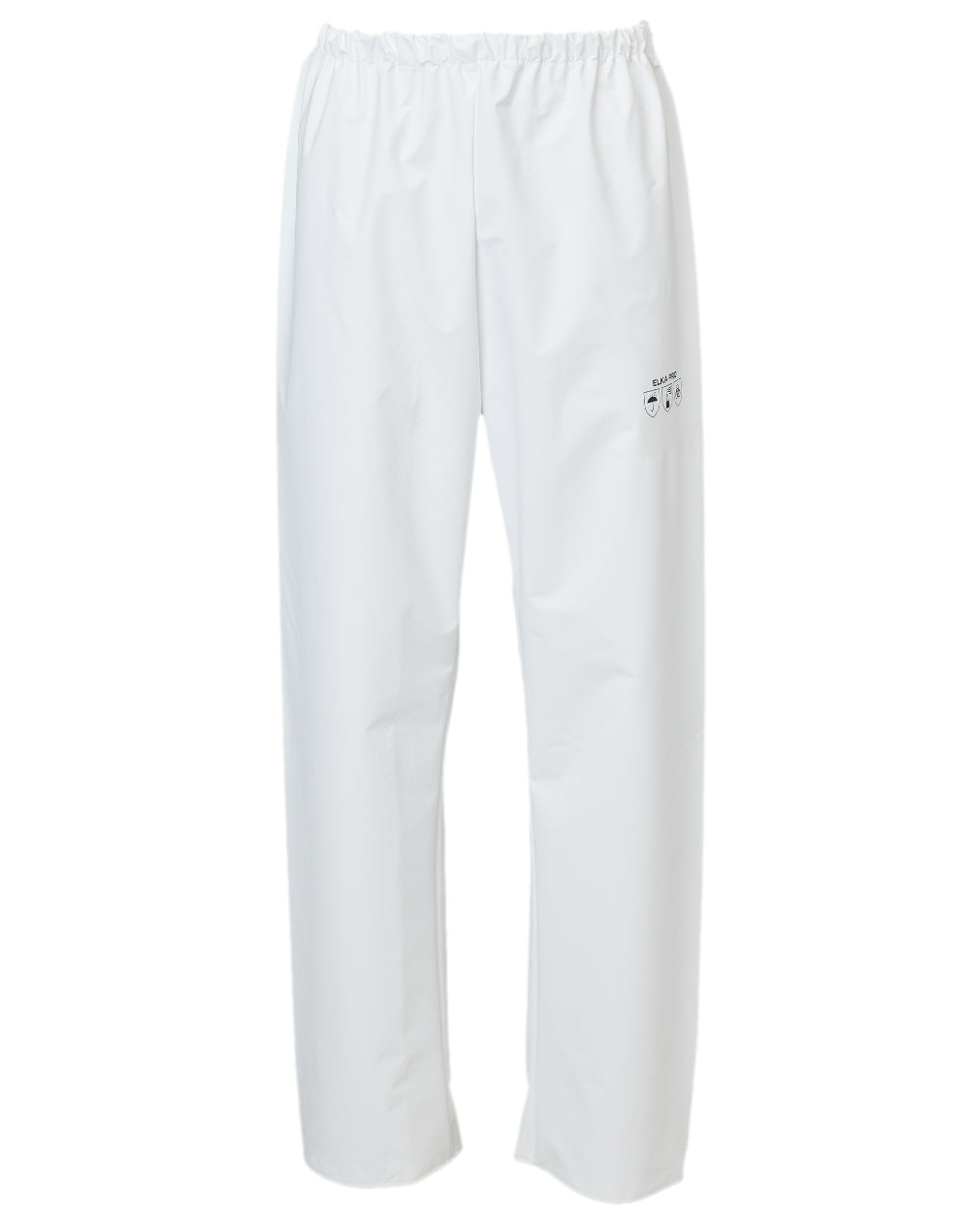 White Coloured Elka Mens Pro Waist Trousers on white background