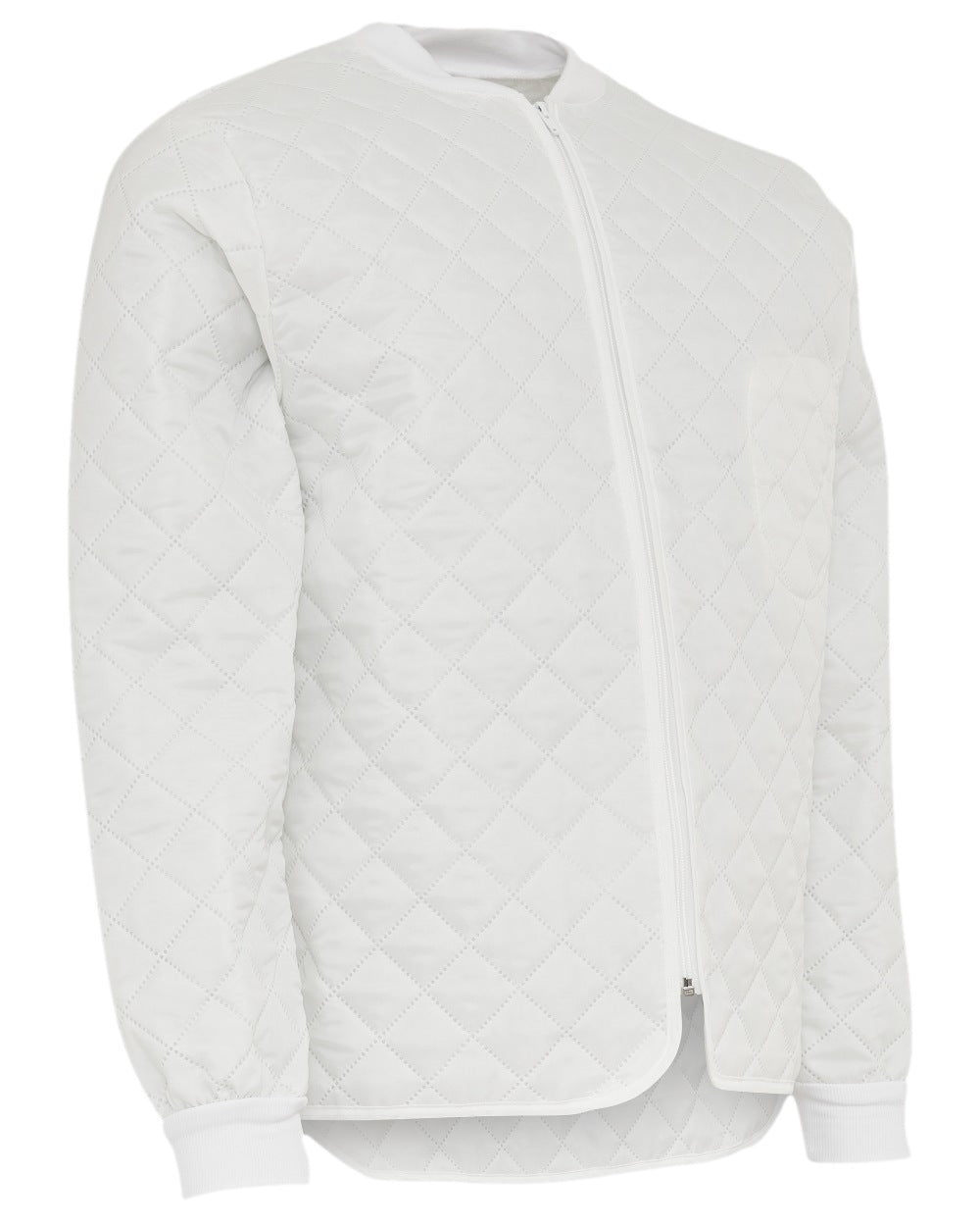 White Coloured Elka Mens Thermal Jacket on white background