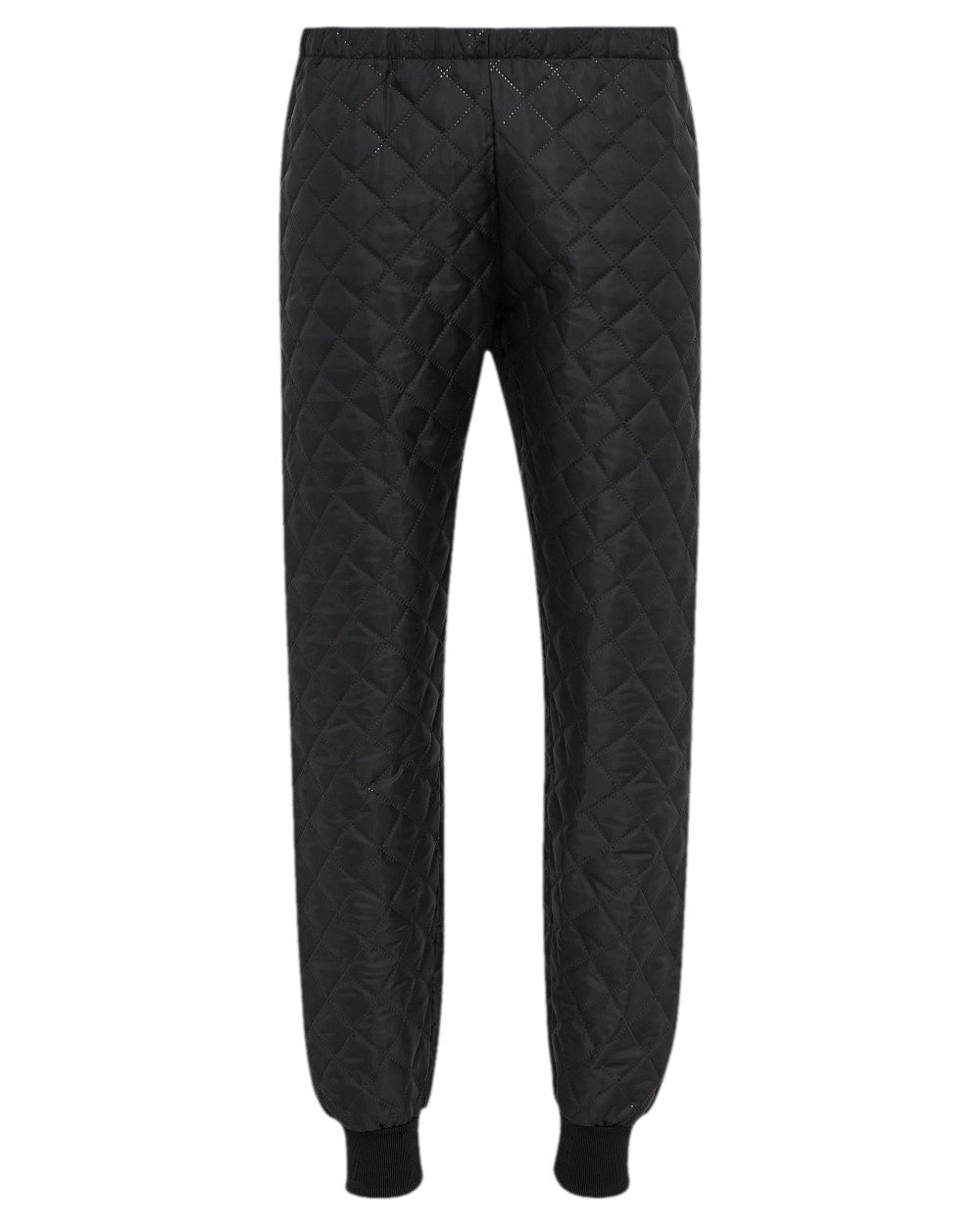 Black Coloured Elka Mens Thermal Trousers on white background