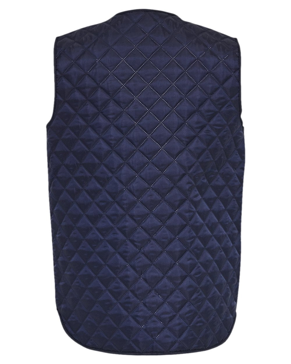 Navy Coloured Elka Mens Thermal Vest on white background