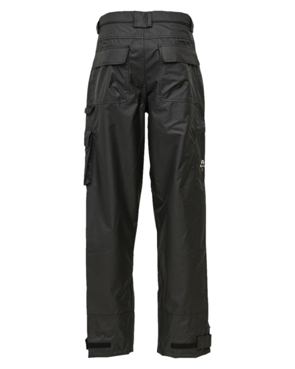 Black Coloured Elka Mens Working Xtreme Oxford Trousers on white background